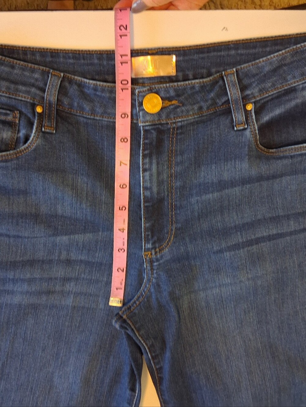 Kut From The Kloth Meg High Rise Wide Leg Stretch Denim Jeans Sz 8 - Picture 9 of 12